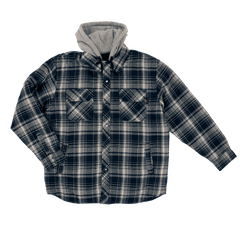 WS06 Fooler Front Quilt Lined Flannel Hooded Shirt